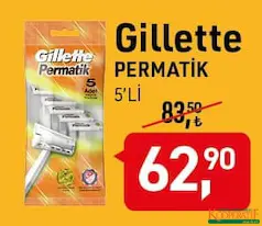 GİLLETTE PERMATİK 5'Lİ TIRAŞ BIÇAĞI